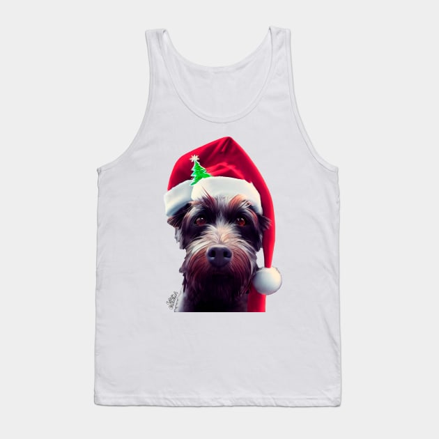 Christmas Funny dog Tank Top by extraordinar-ia